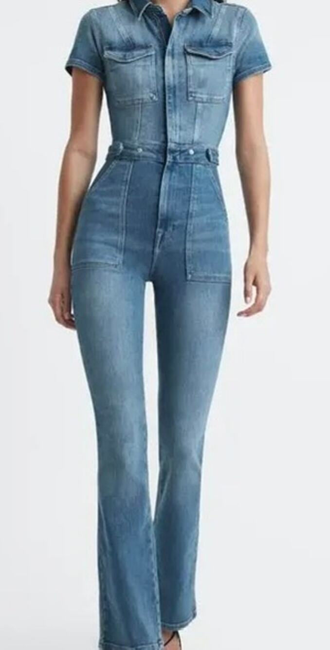 Good American Fit for Success Bootcut Jumpsuit. Size Small